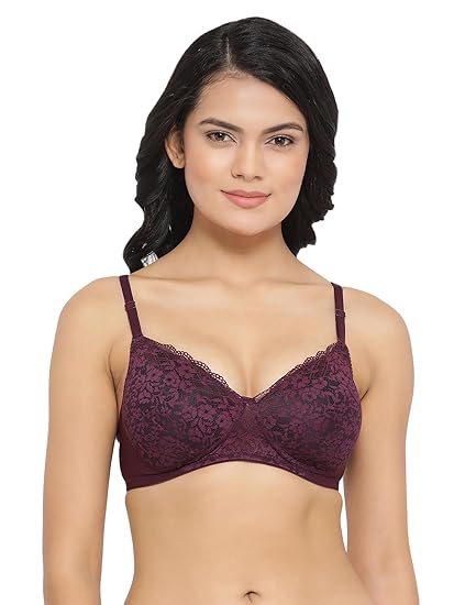 Clovia Women’s Net-Style Full-Coverage Bra – Lightly Padded, Wire-Free Comfort